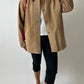 Suede relaxed jacket | Camel beige