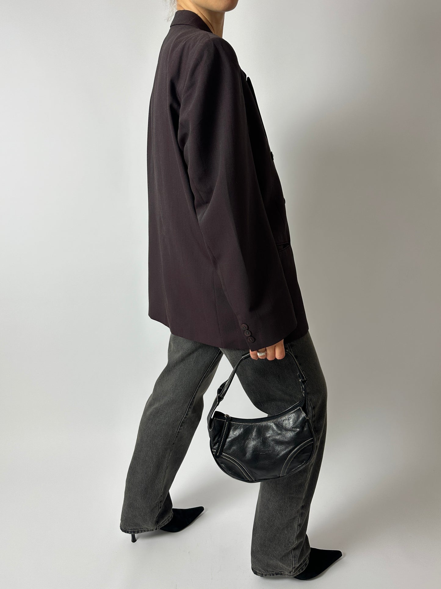 Double-breasted blazer | Deep Bordeaux