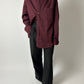Oversized cotton shirt | Bordeaux