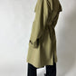 Long trench coat | Khaki green