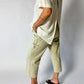 Cropped trousers | Soft beige