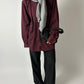 Oversized cotton shirt | Bordeaux