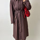 Oversized trench coat | Plum