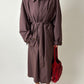Oversized trench coat | Plum
