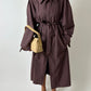 Oversized trench coat | Plum