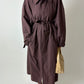 Oversized trench coat | Plum