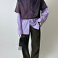 Sheer top | Eggplant