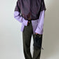Sheer top | Eggplant