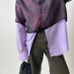 Relaxed cotton shirt | Lilac