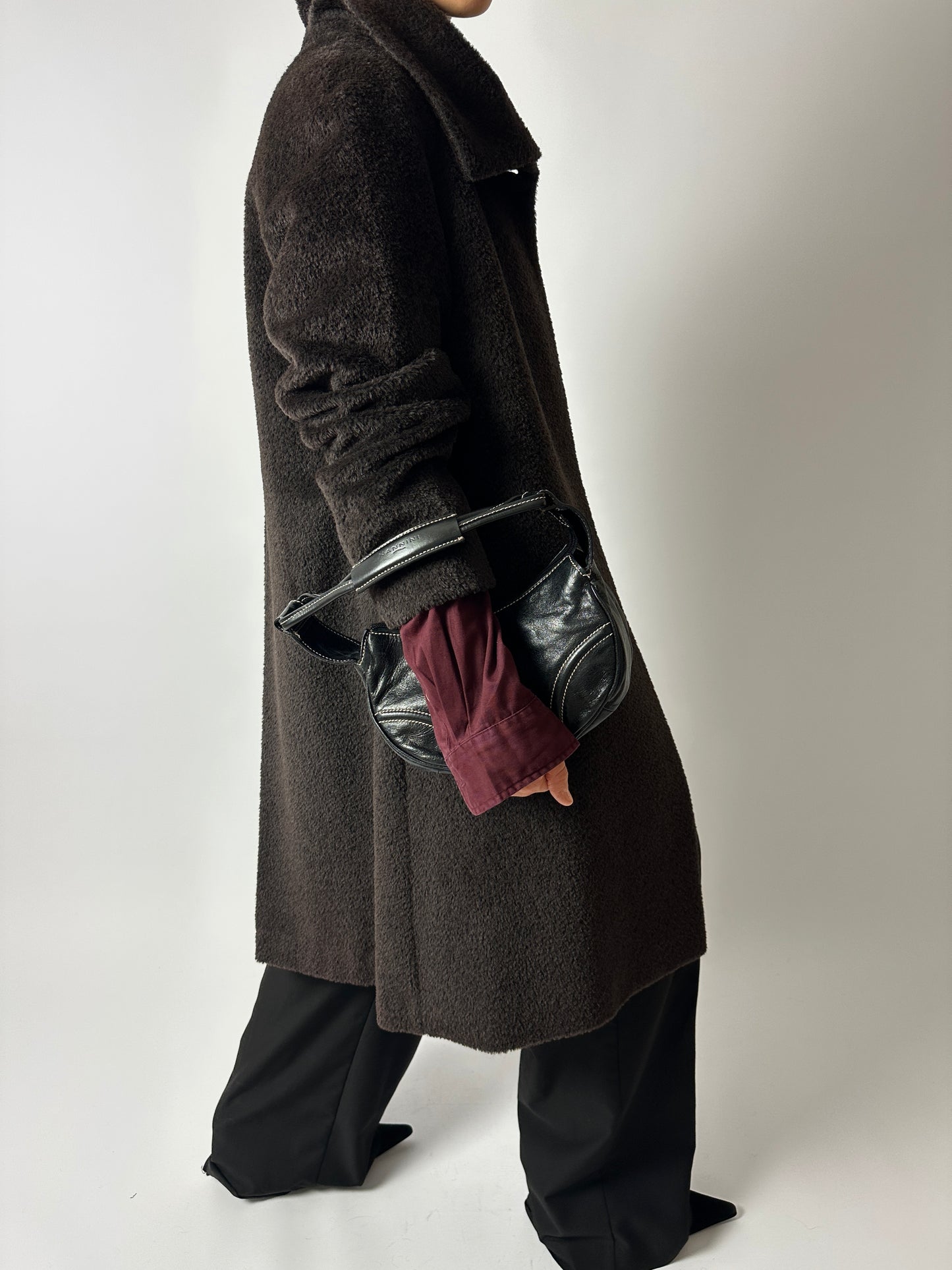 Leather shoulder bag | Black