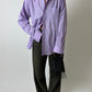Relaxed cotton shirt | Lilac