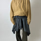 Oversized striped shirt | Brown / Blue