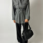Belted shirt jacket | Grey