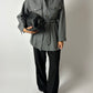 Belted shirt jacket | Grey