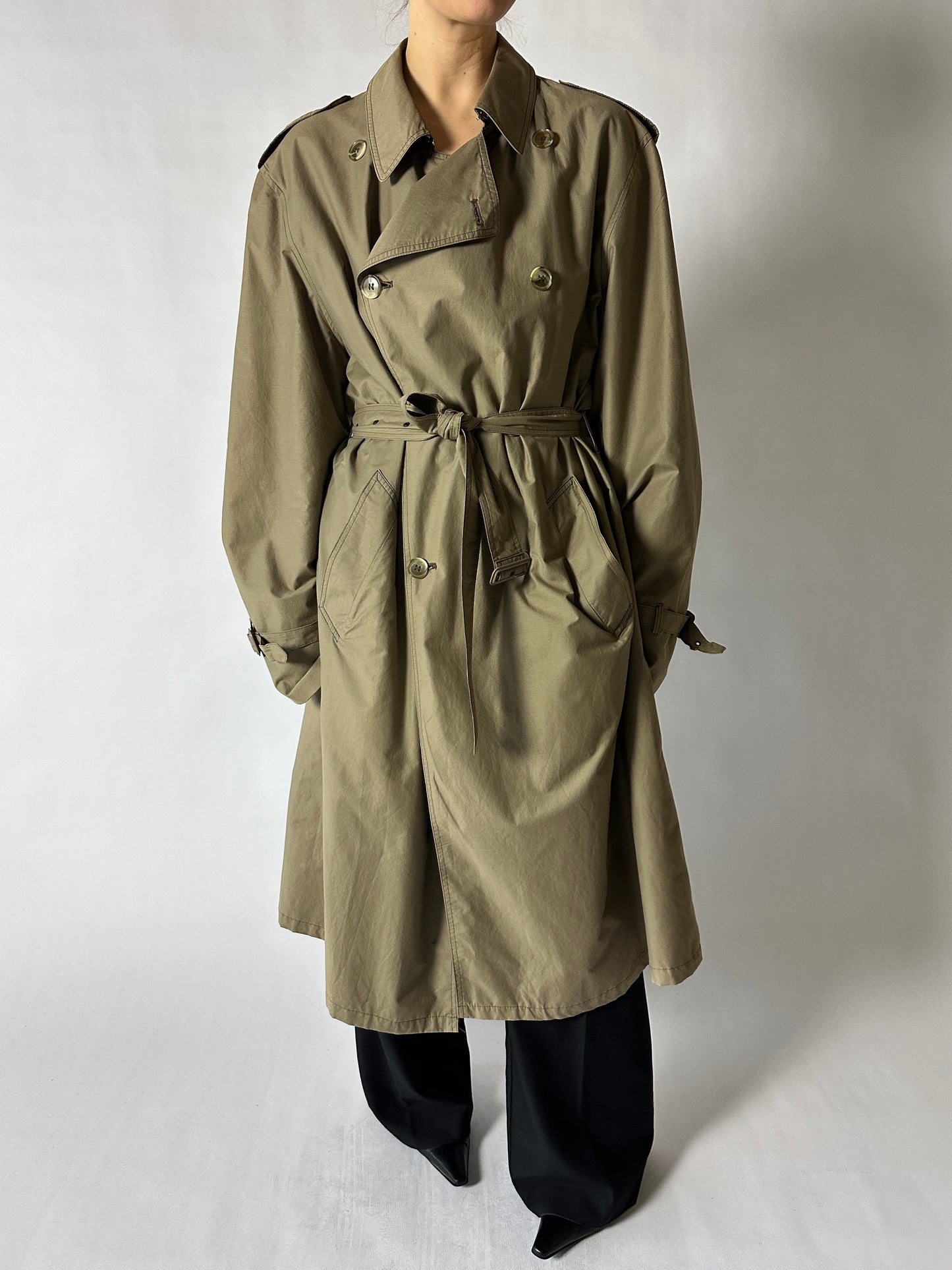 Long trench coat | Beige