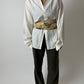 Oversized striped shirt | Off white | Butter