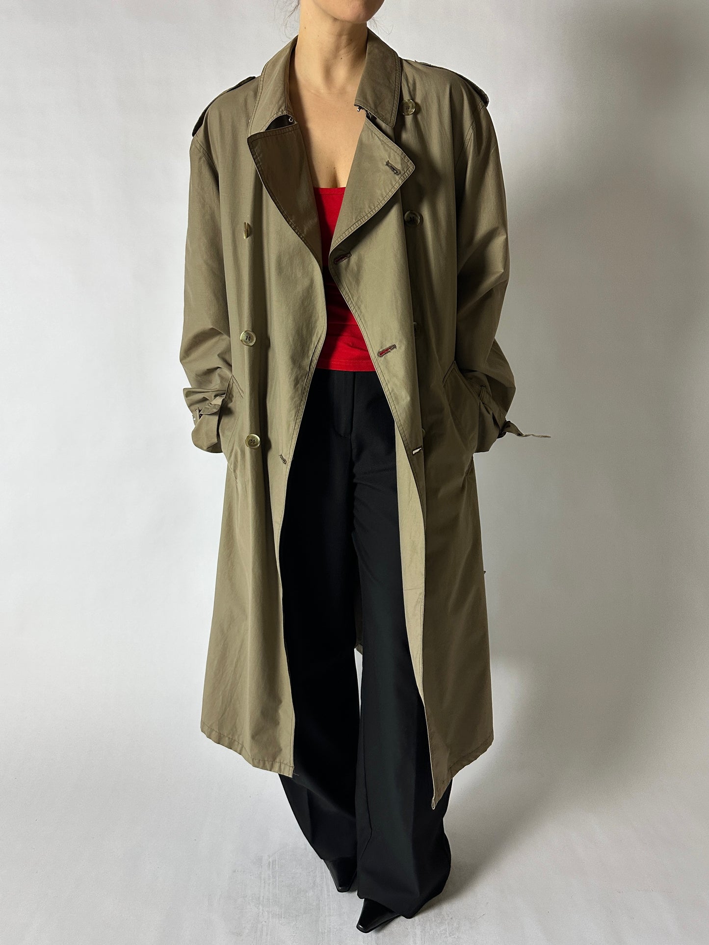 Long trench coat | Beige