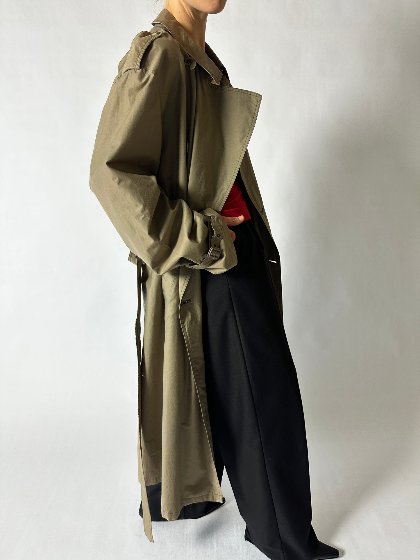 Long trench coat | Beige