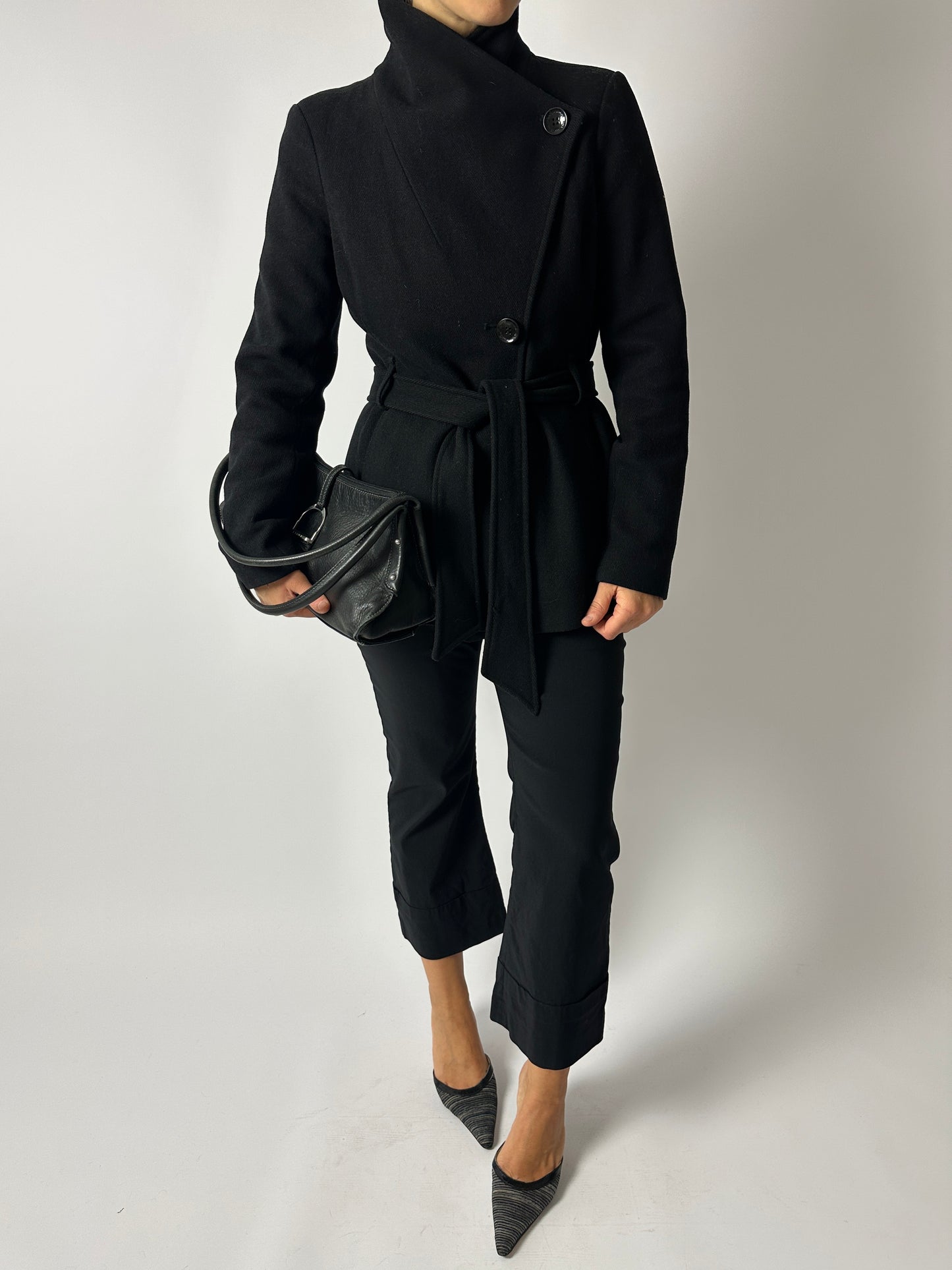 Leather shoulder bag | Black