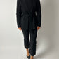 Fitted belted jacket | Black