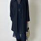 Long sheer dress | Navy