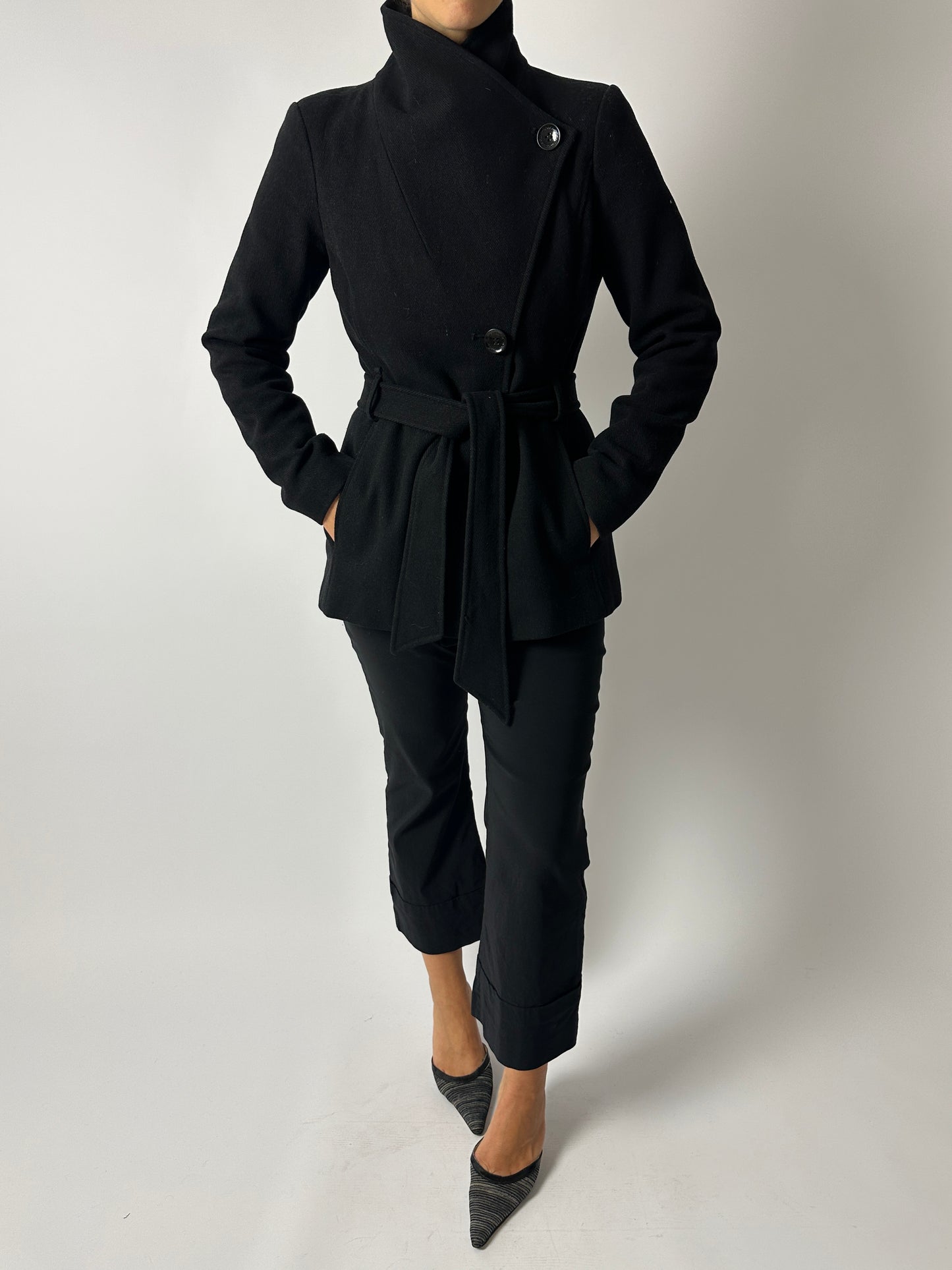 Capri trousers | Black