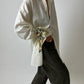 Oversized striped shirt | Off white | Butter