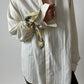 Oversized striped shirt | Off white | Butter