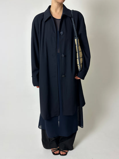 Raffia checked bag | Ecru / navy