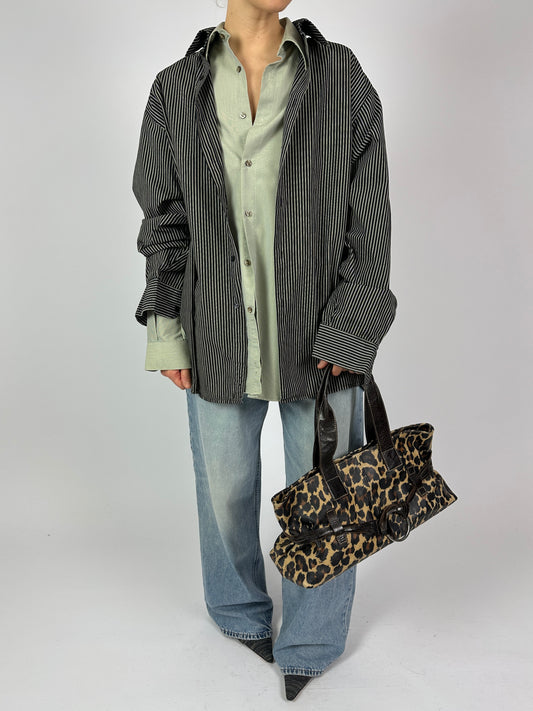 Relaxed cotton shirt | Light green