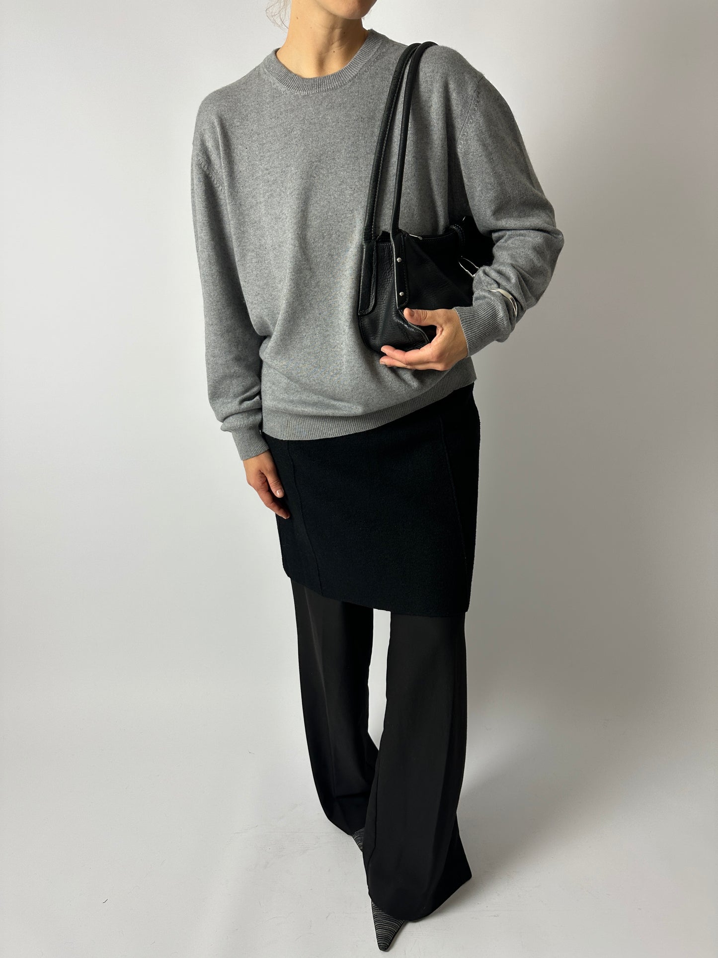 Silk Cashmere jumper | Grey