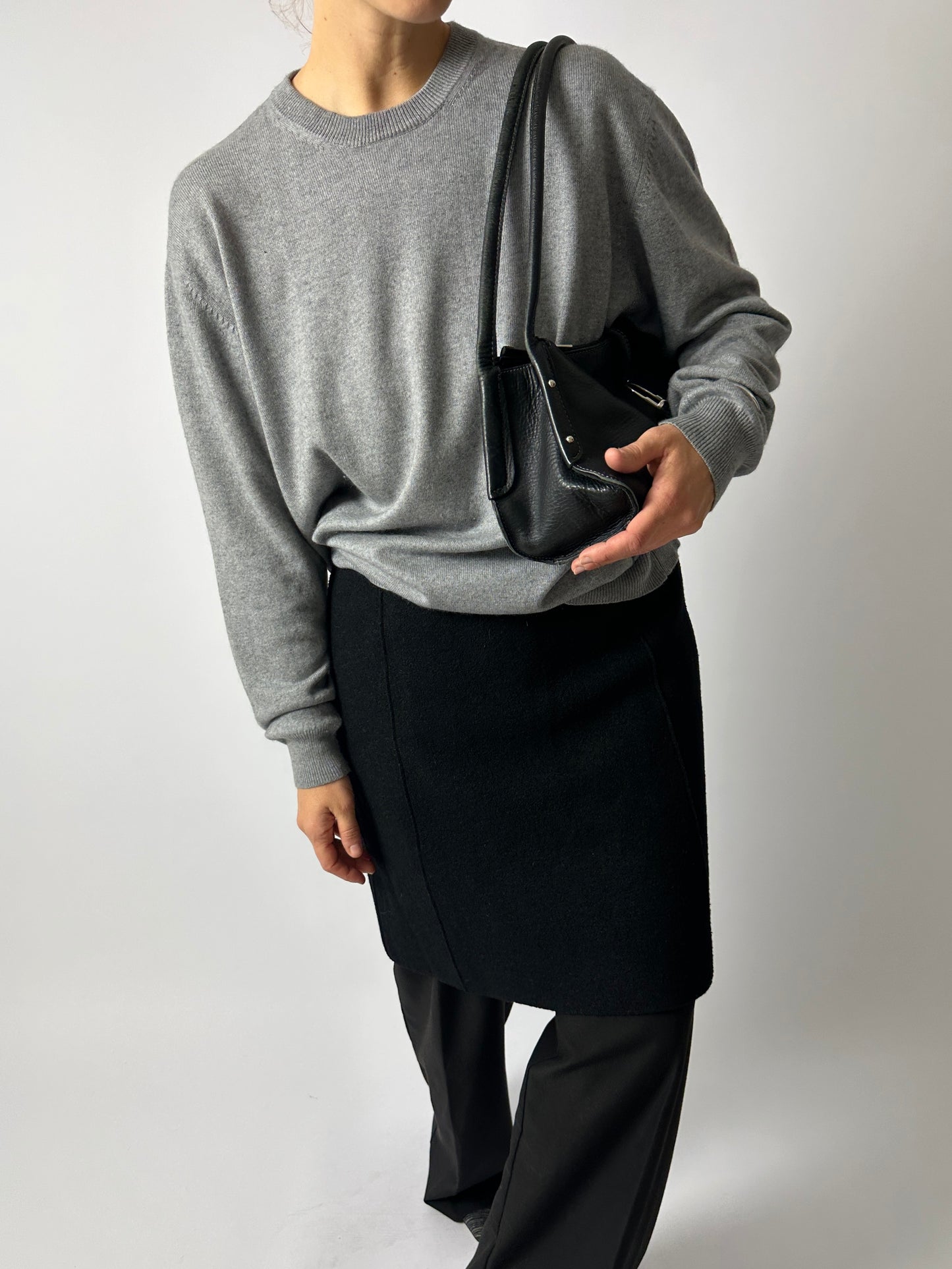 Wool skirt | Black