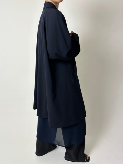 Long Mac coat | Navy