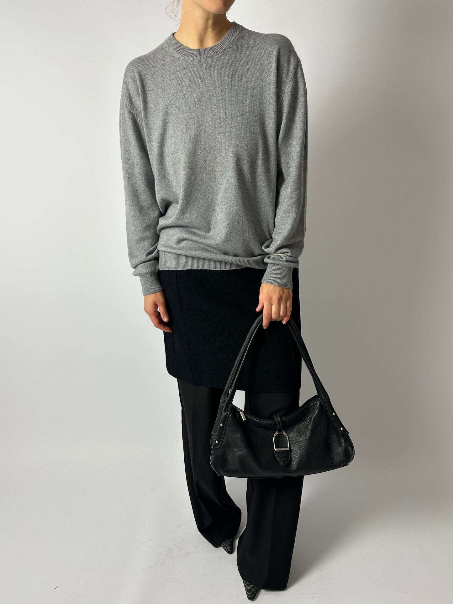 Silk Cashmere jumper | Grey