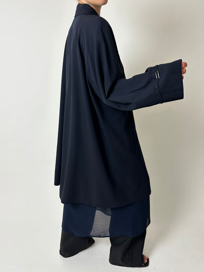Long Mac coat | Navy
