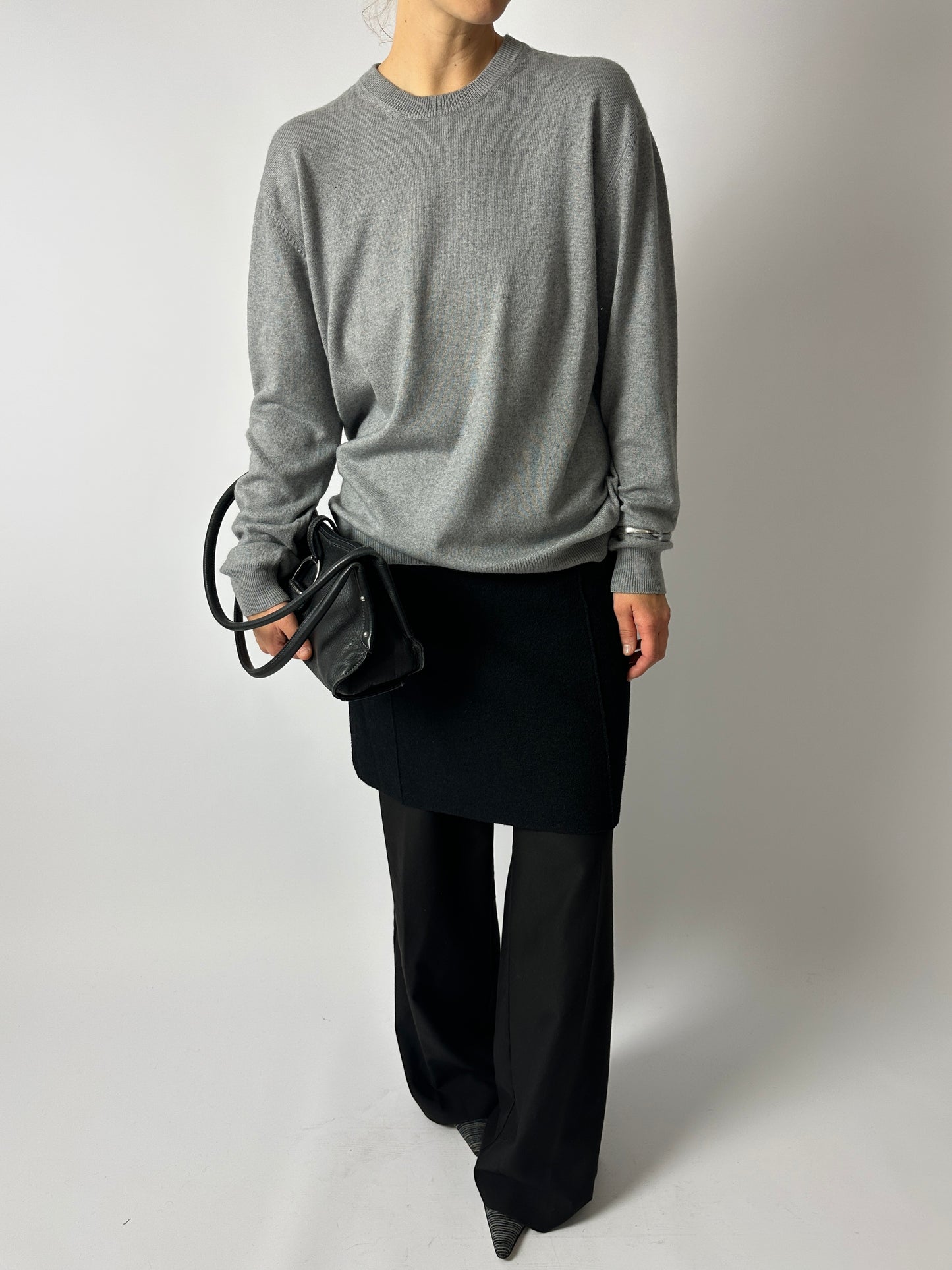 Silk Cashmere jumper | Grey
