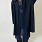 Long sheer dress | Navy