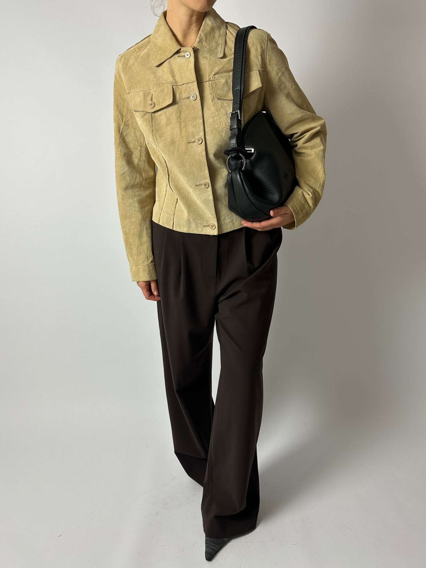 Suede jacket | Butter beige