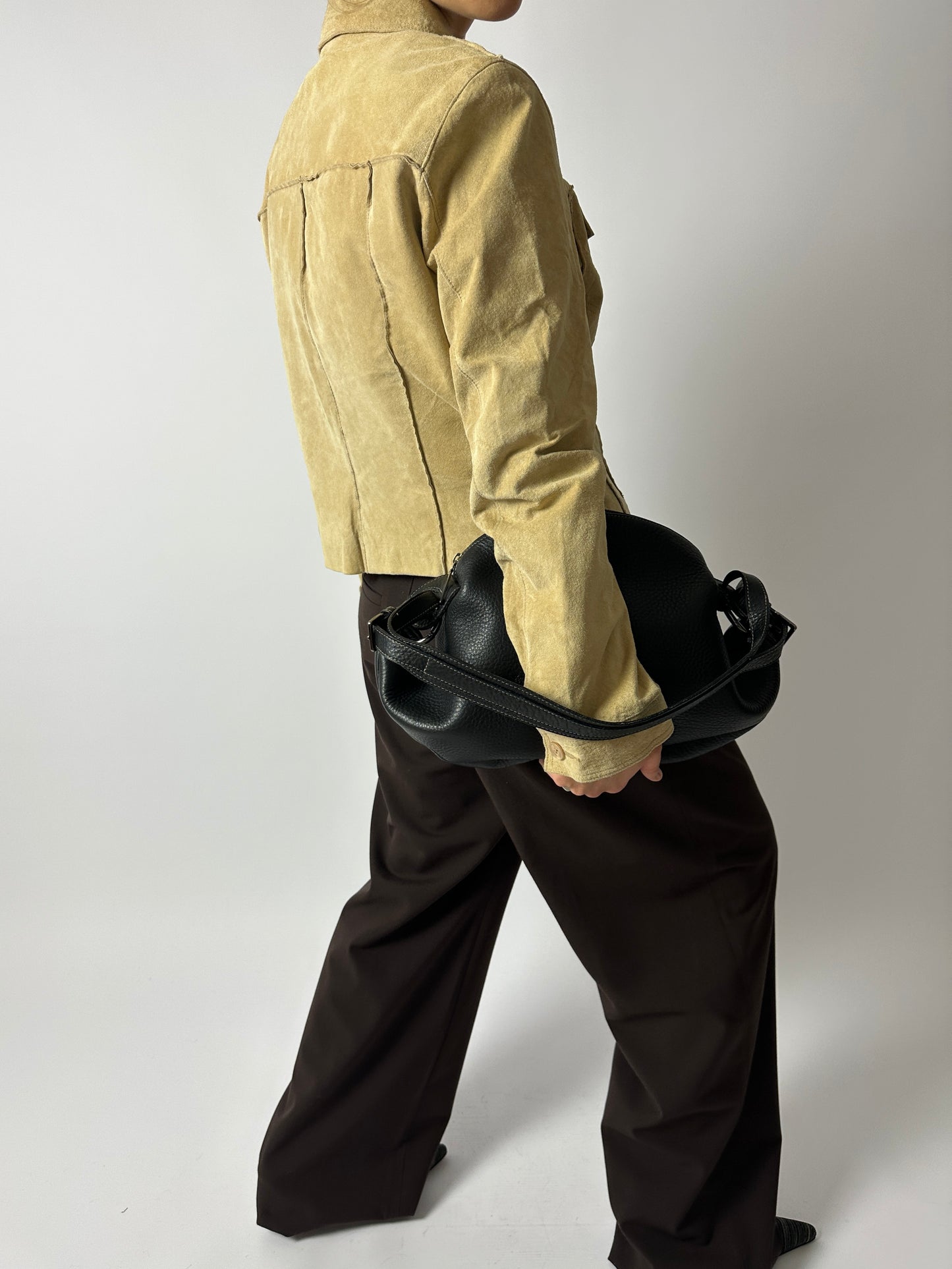 Suede jacket | Butter beige