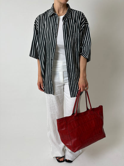 Marimekko striped shirt | Black / White
