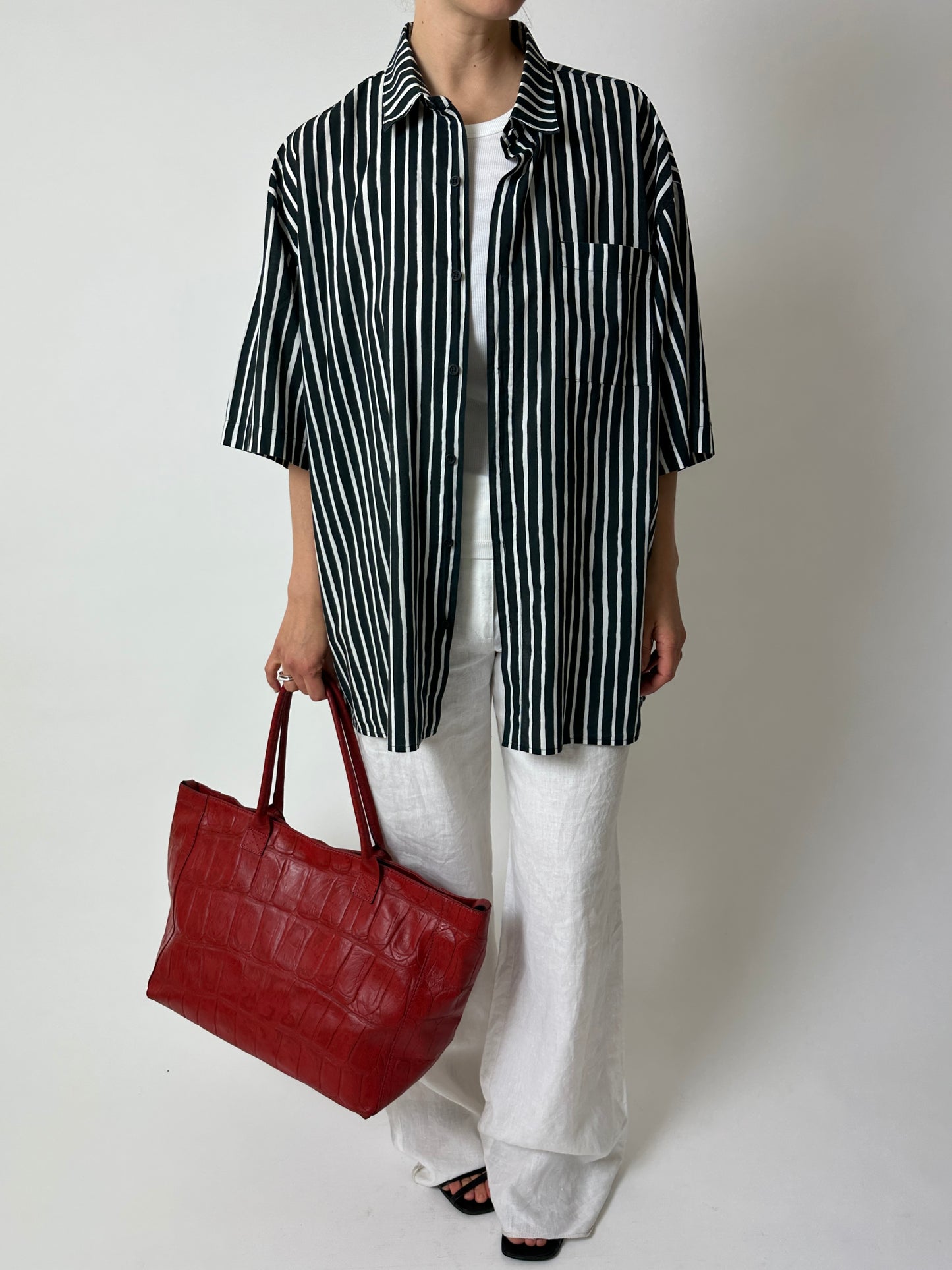 Marimekko striped shirt | Black / White