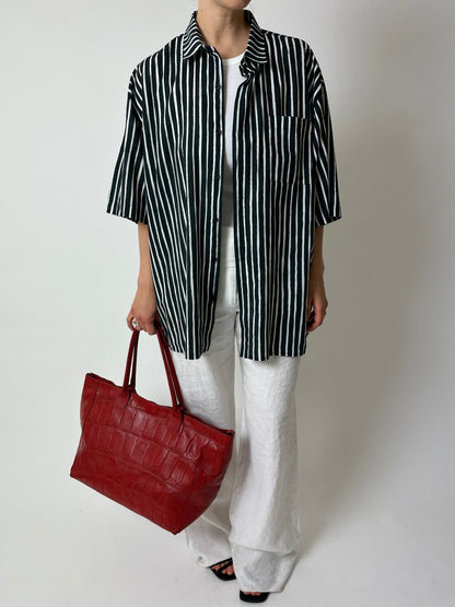 Marimekko striped shirt | Black / White
