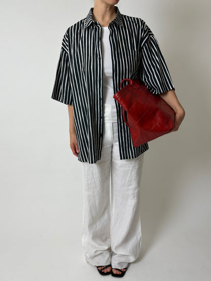 Marimekko striped shirt | Black / White