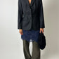 Fitted wool blazer | Black