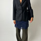 Fitted wool blazer | Black