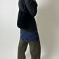 Sheer sequin skirt | Dark Blue