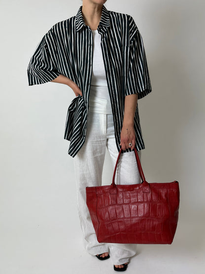 Marimekko striped shirt | Black / White