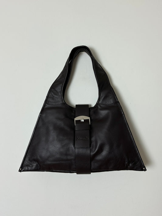 Leather shoulder bag | Black