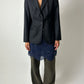 Fitted wool blazer | Black