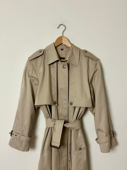 Long trench coat | Soft beige